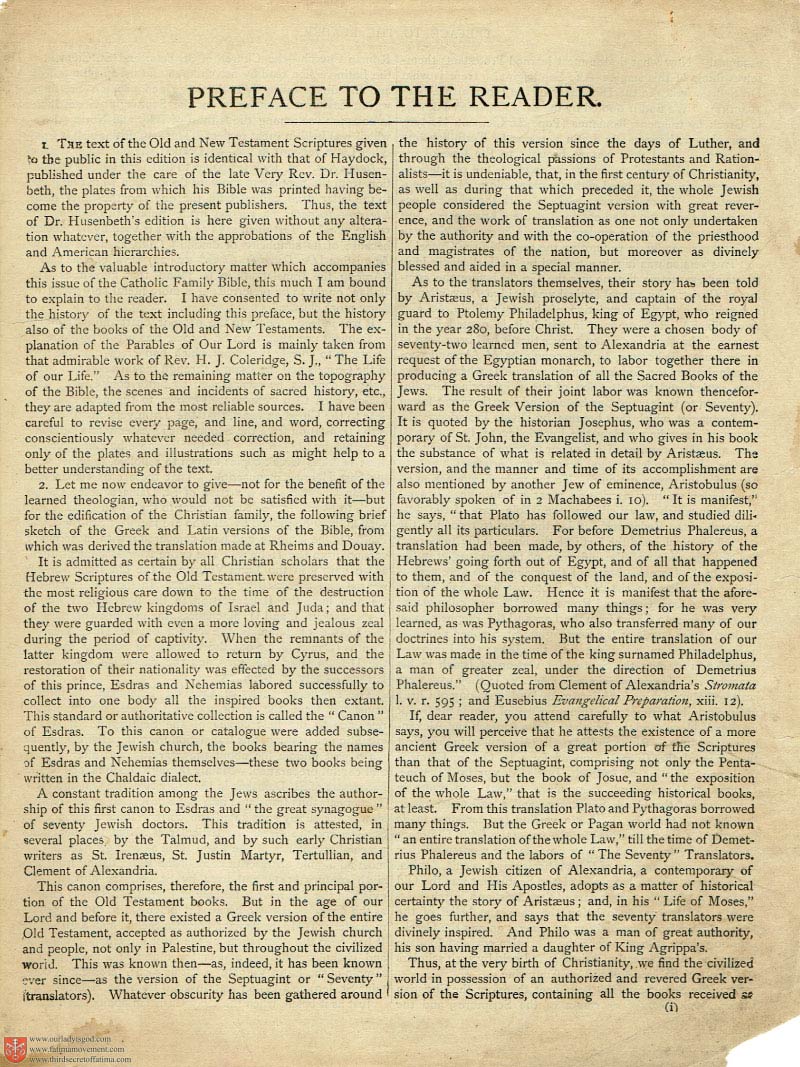 The Haydock Douay Rheims Bible page 0000