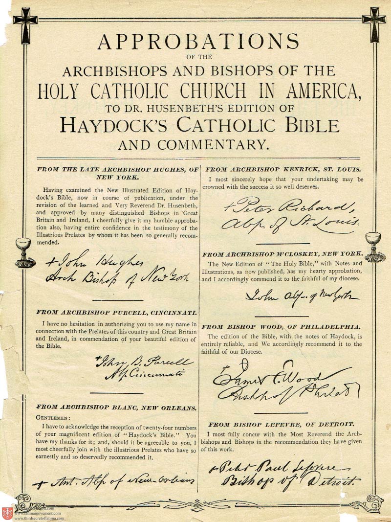 The Haydock Douay Rheims Bible page 0000