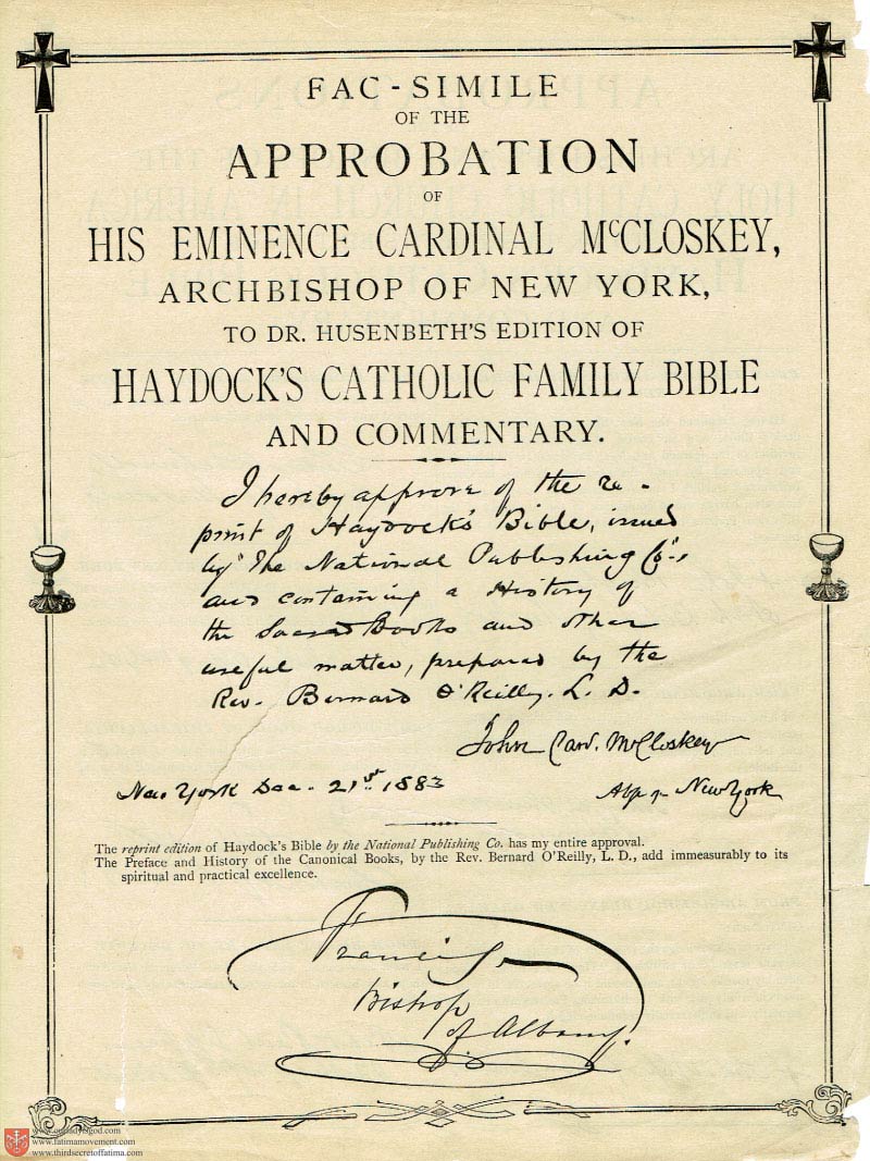The Haydock Douay Rheims Bible page 0000