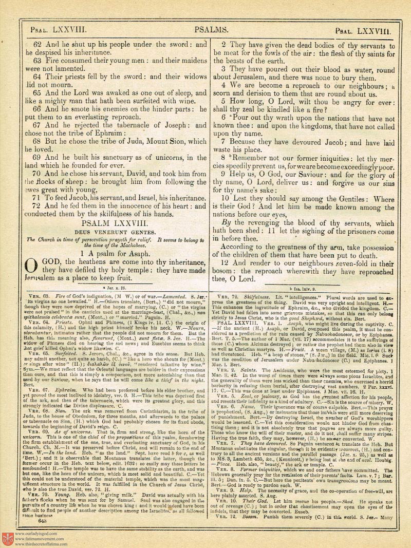 The Haydock Douay Rheims Bible page 0000