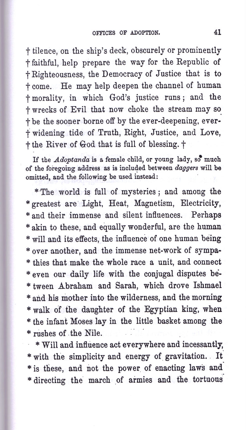Masonic Baptism of Children by Albert Pike Part III page 41