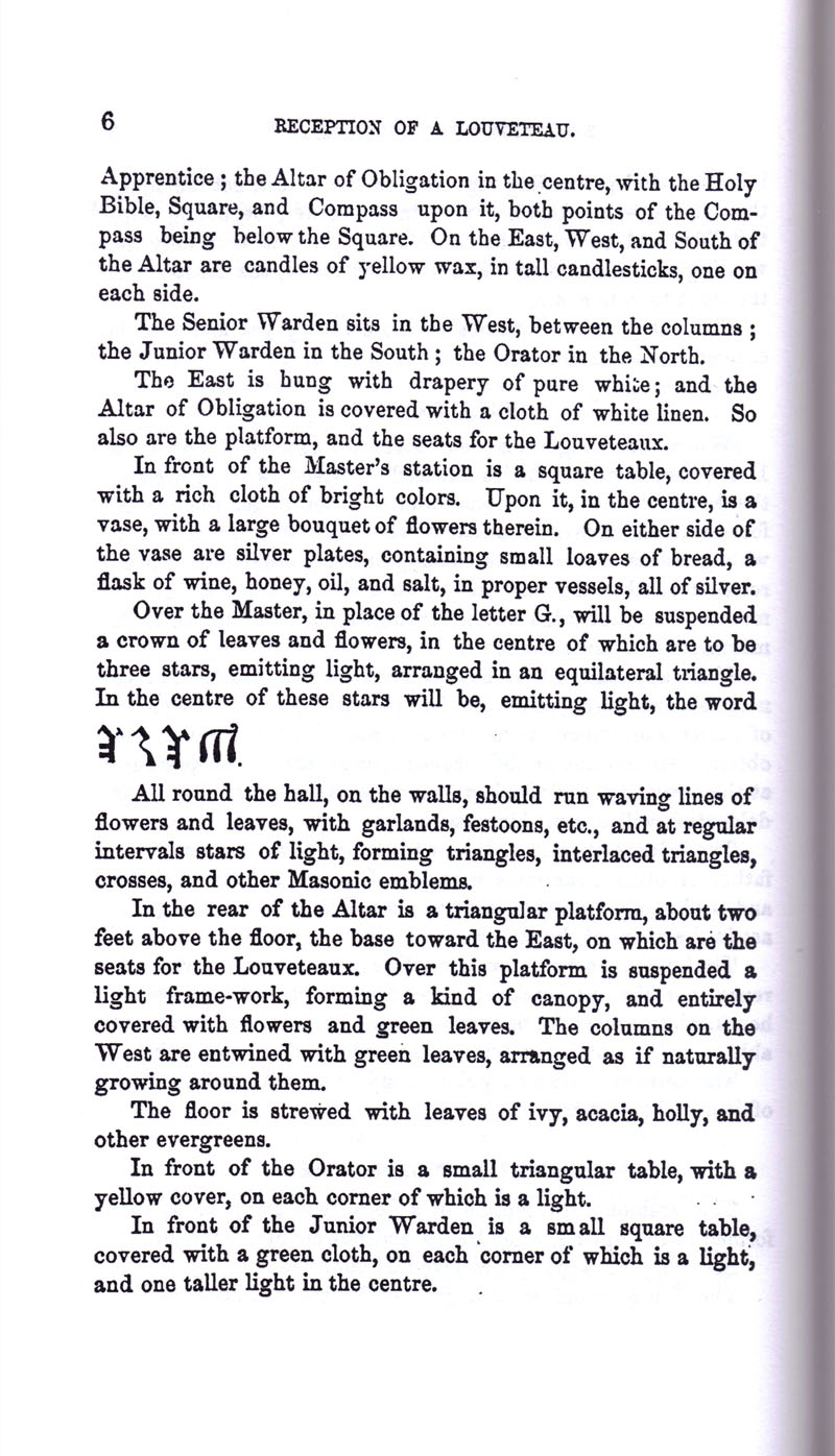 Masonic Baptism of Children by Albert Pike Part II page 6