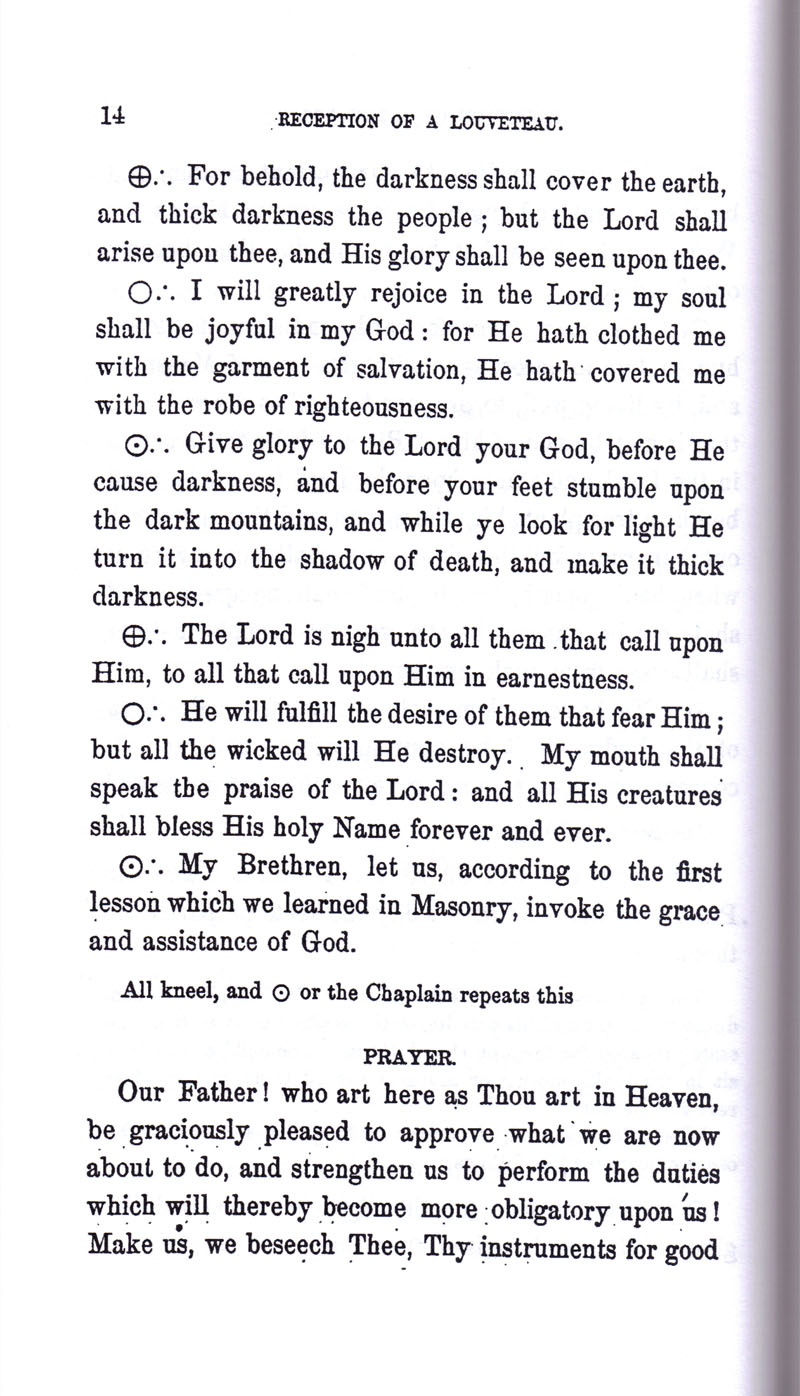 Masonic Baptism of Children by Albert Pike Part II page 14
