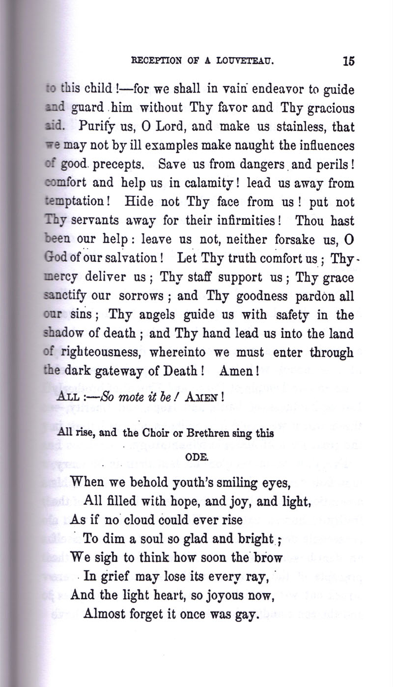 Masonic Baptism of Children by Albert Pike Part II page 15