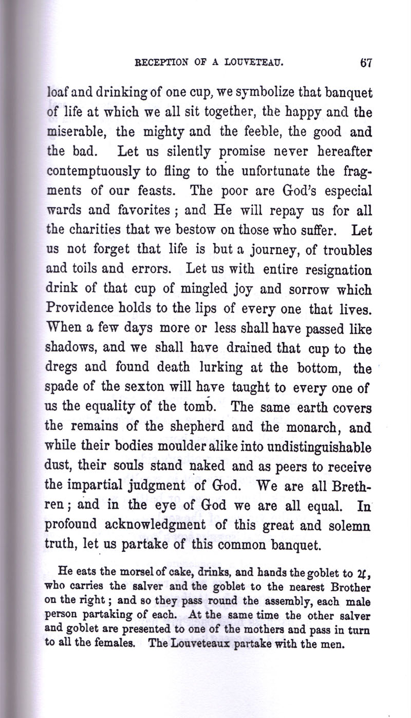 Masonic Baptism of Children by Albert Pike Part II page 67