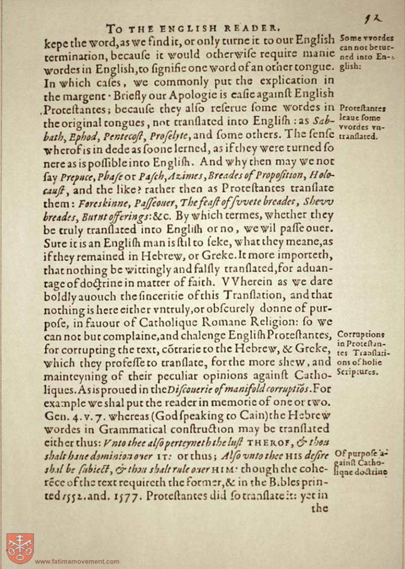 Original Douay Rheims Catholic Bible scan 0009