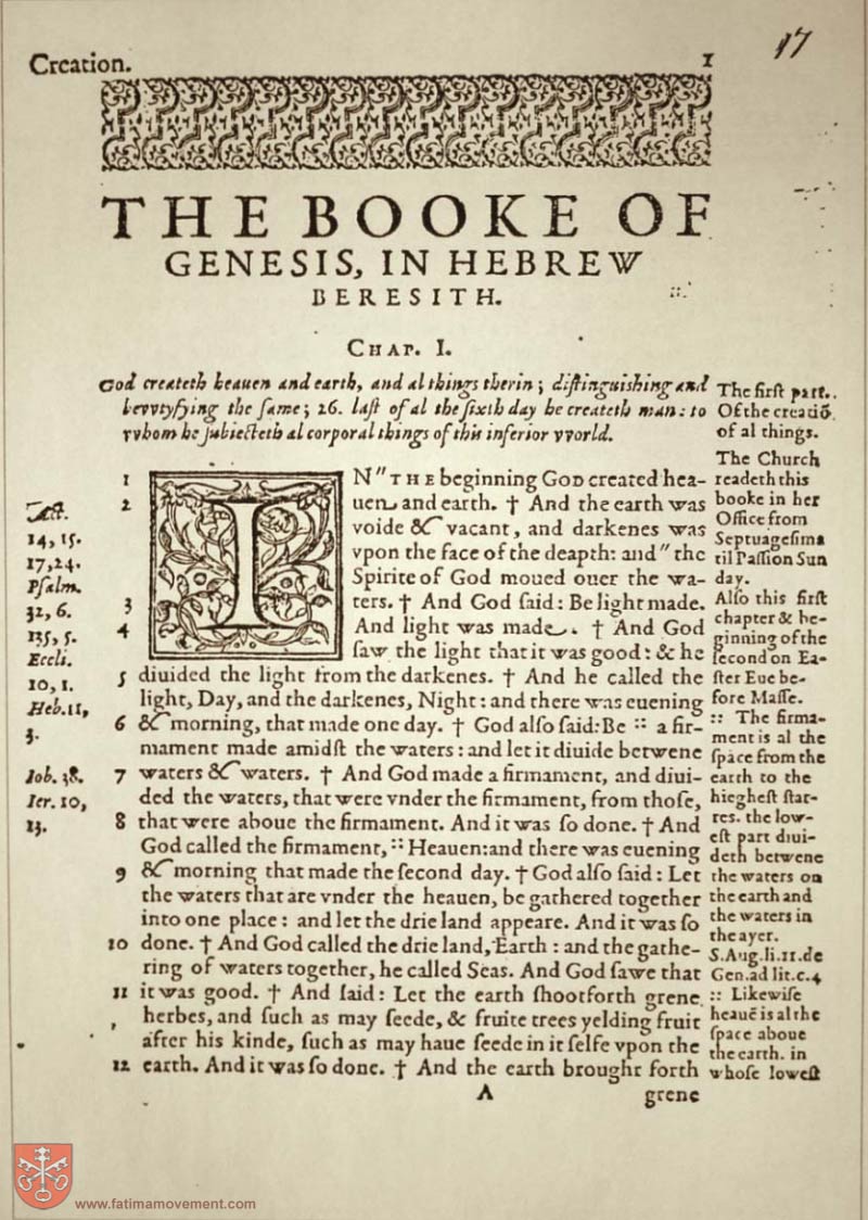 Original Douay Rheims Catholic Bible scan 0021