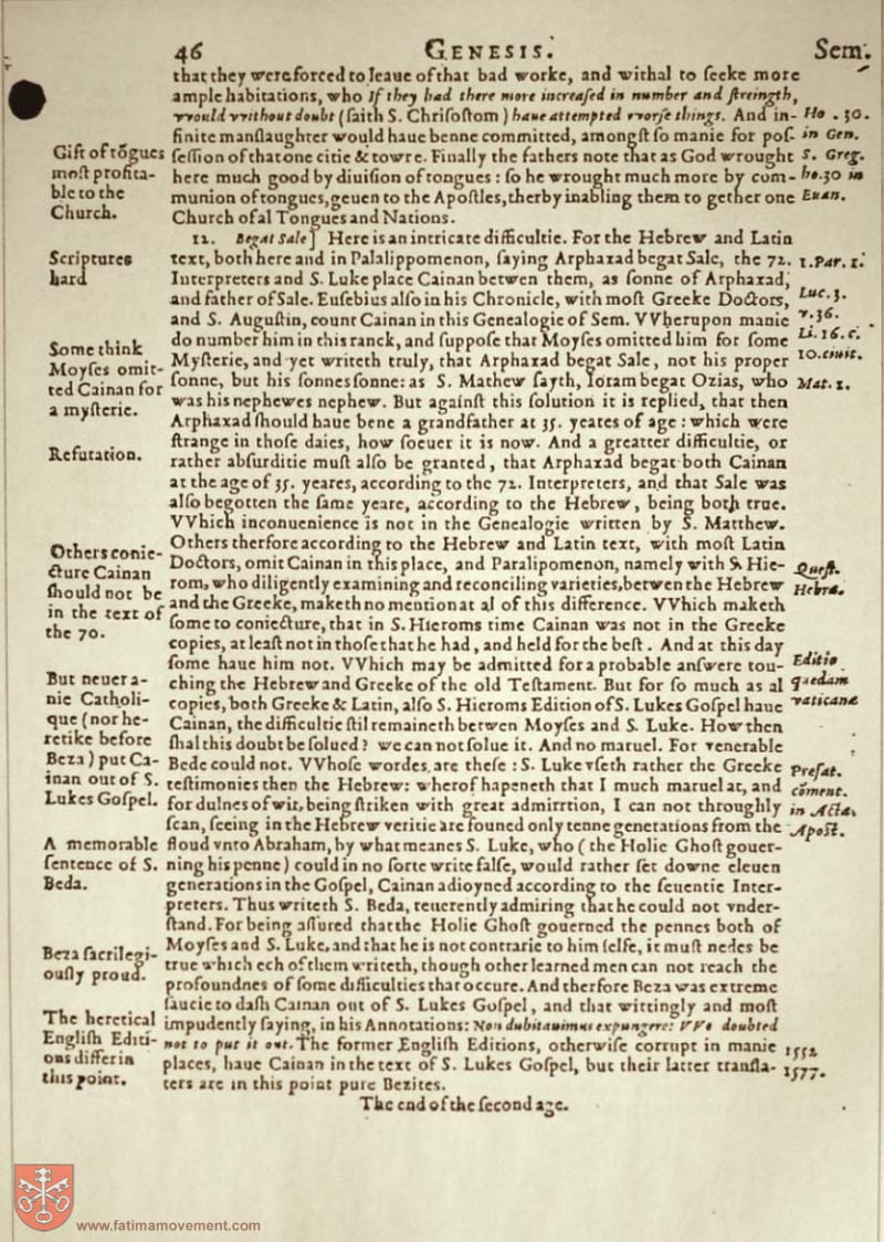 Original Douay Rheims Catholic Bible scan 0066