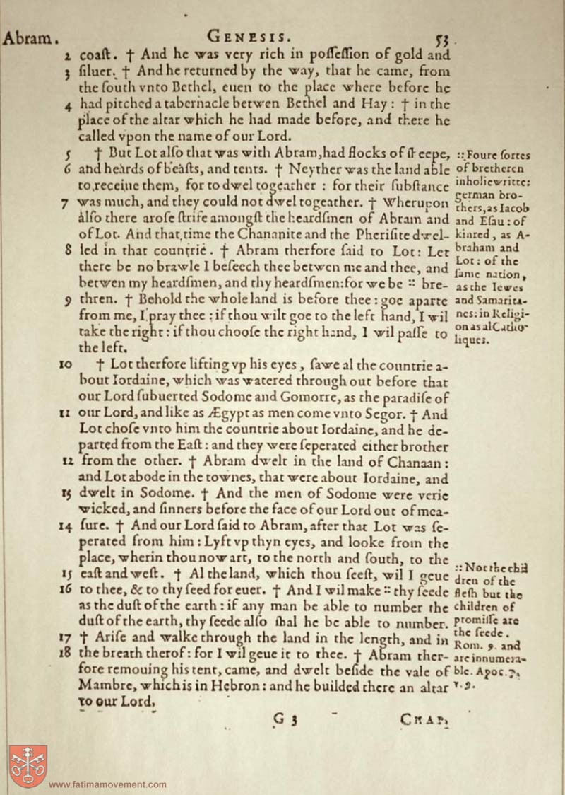 Original Douay Rheims Catholic Bible scan 0073