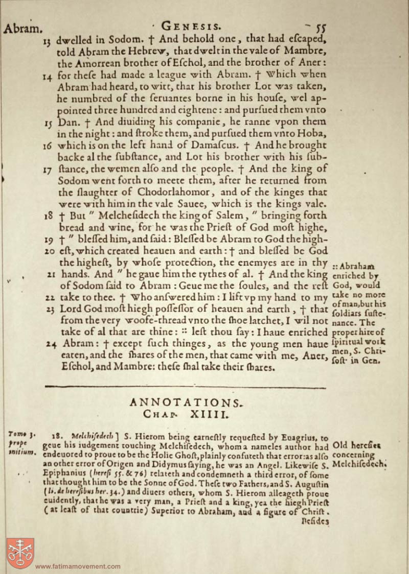 Original Douay Rheims Catholic Bible scan 0075
