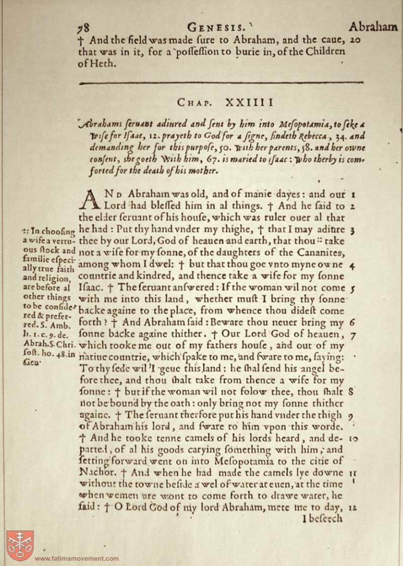 Original Douay Rheims Catholic Bible scan 0098
