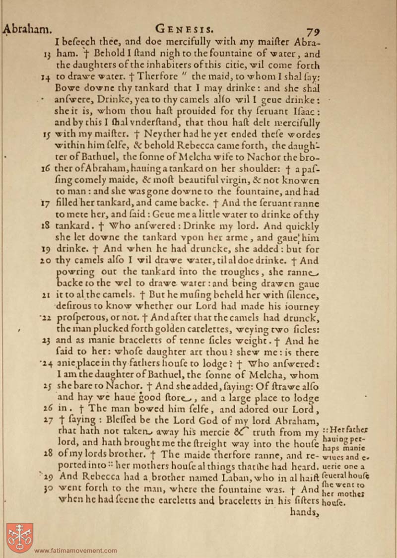 Original Douay Rheims Catholic Bible scan 0099