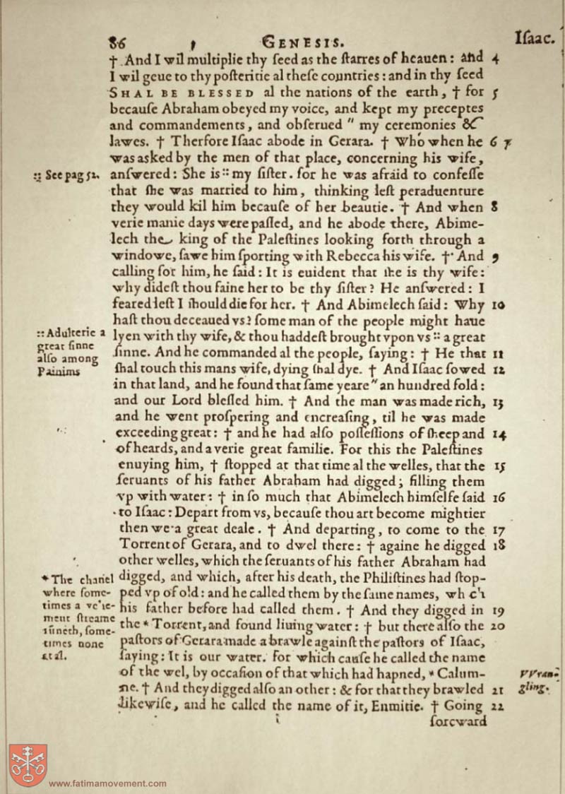 Original Douay Rheims Catholic Bible scan 0106