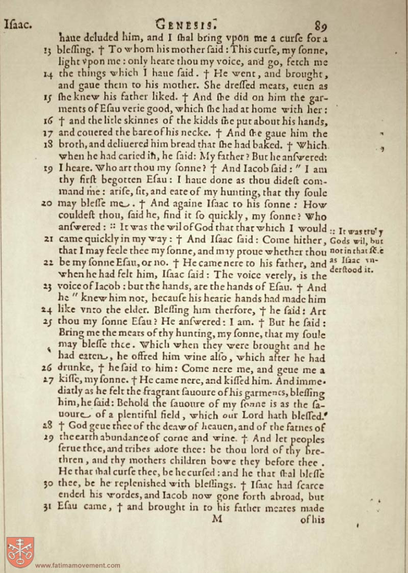 Original Douay Rheims Catholic Bible scan 0109