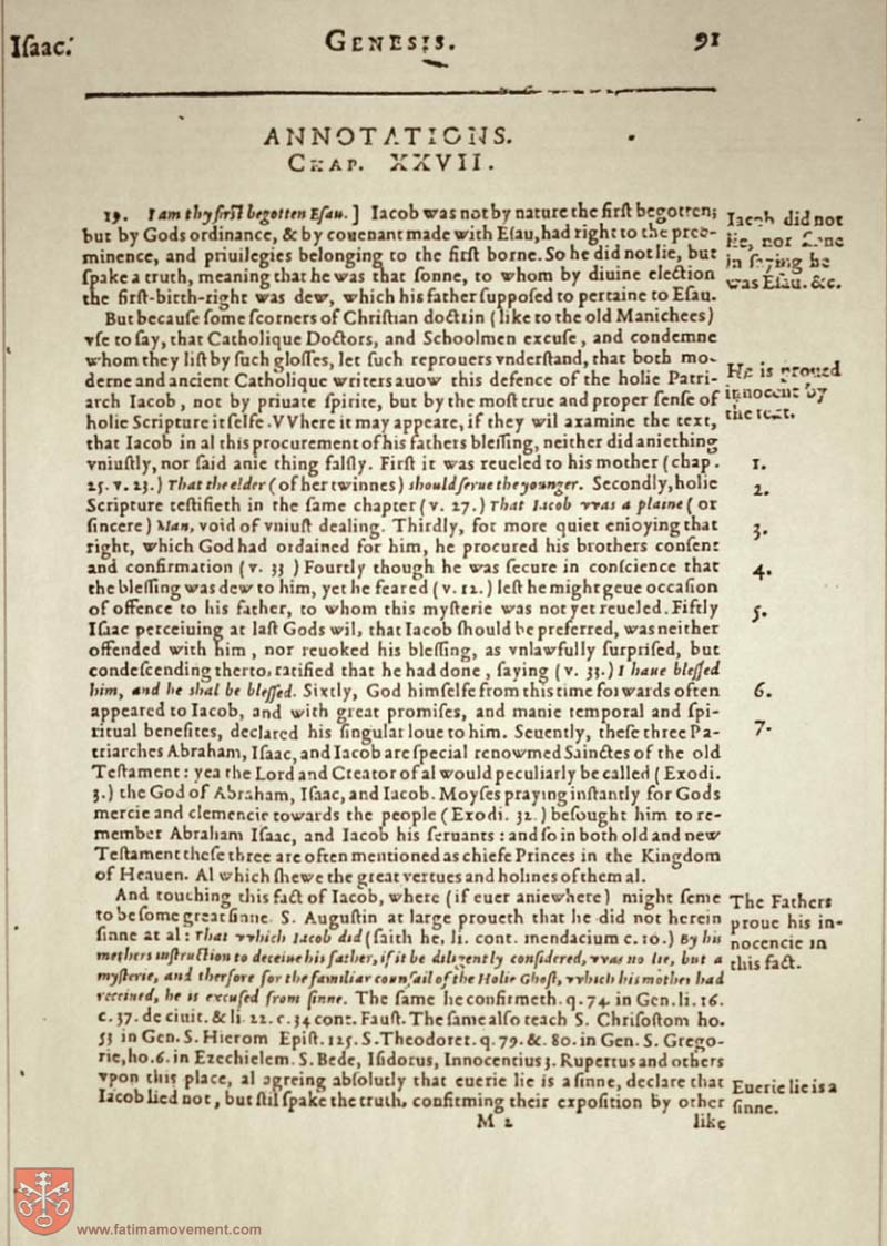 Original Douay Rheims Catholic Bible scan 0111
