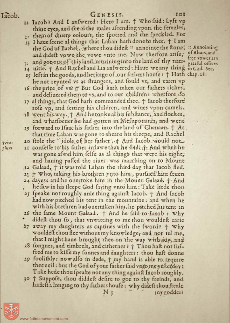Original Douay Rheims Catholic Bible scan 0121