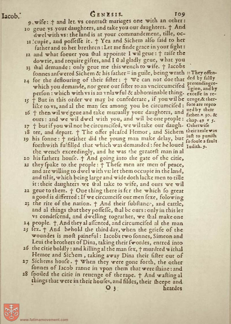 Original Douay Rheims Catholic Bible scan 0129