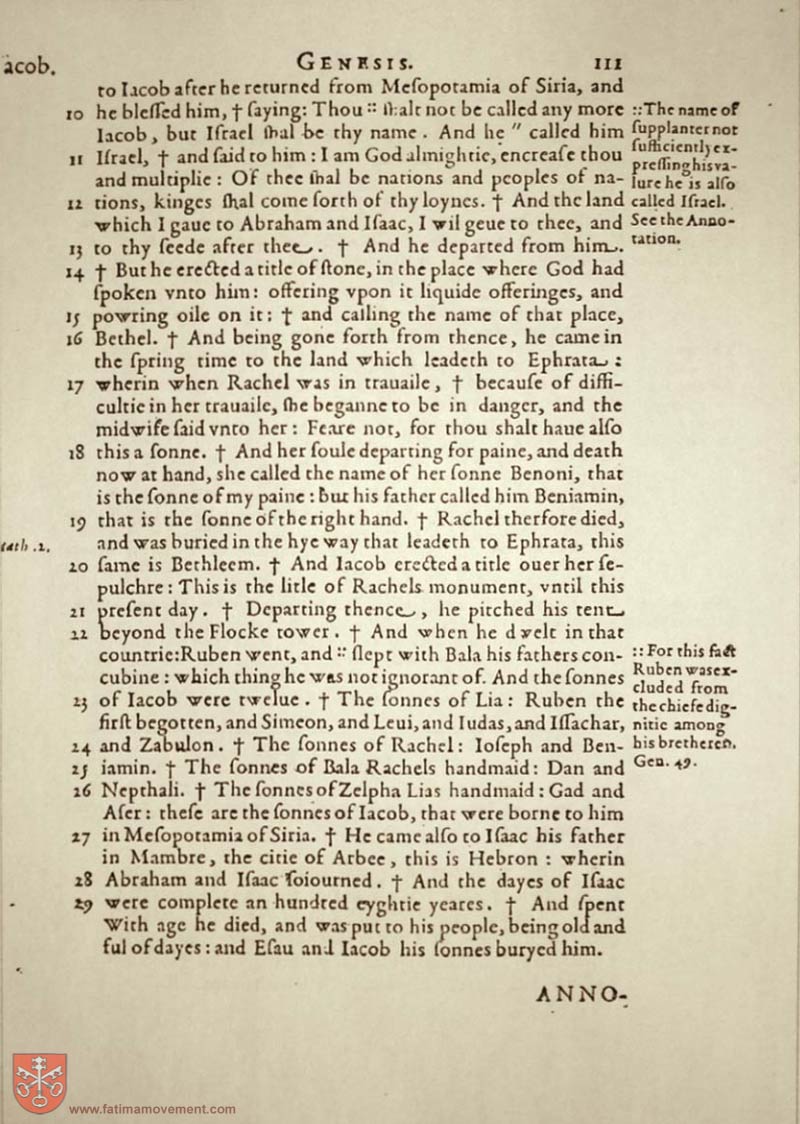 Original Douay Rheims Catholic Bible scan 0131