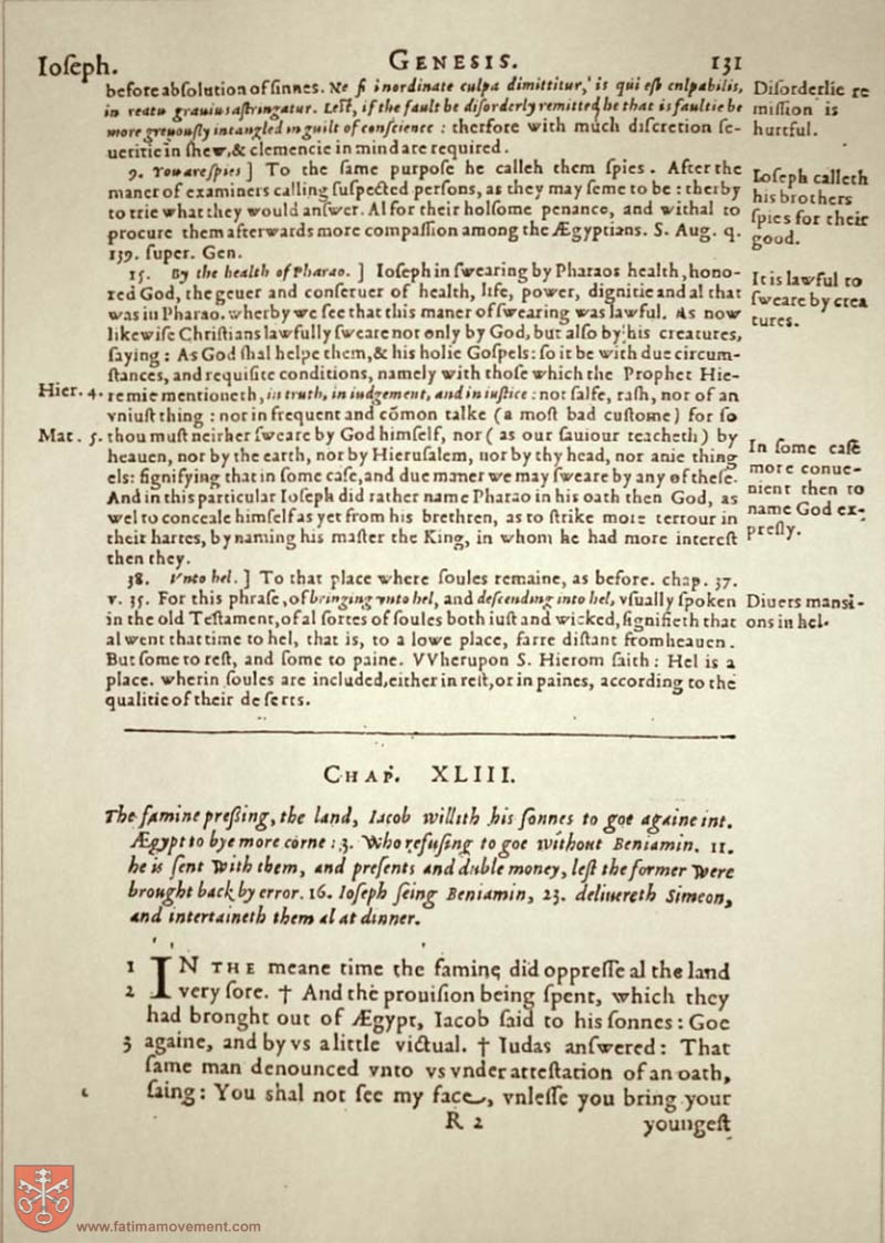 Original Douay Rheims Catholic Bible scan 0151