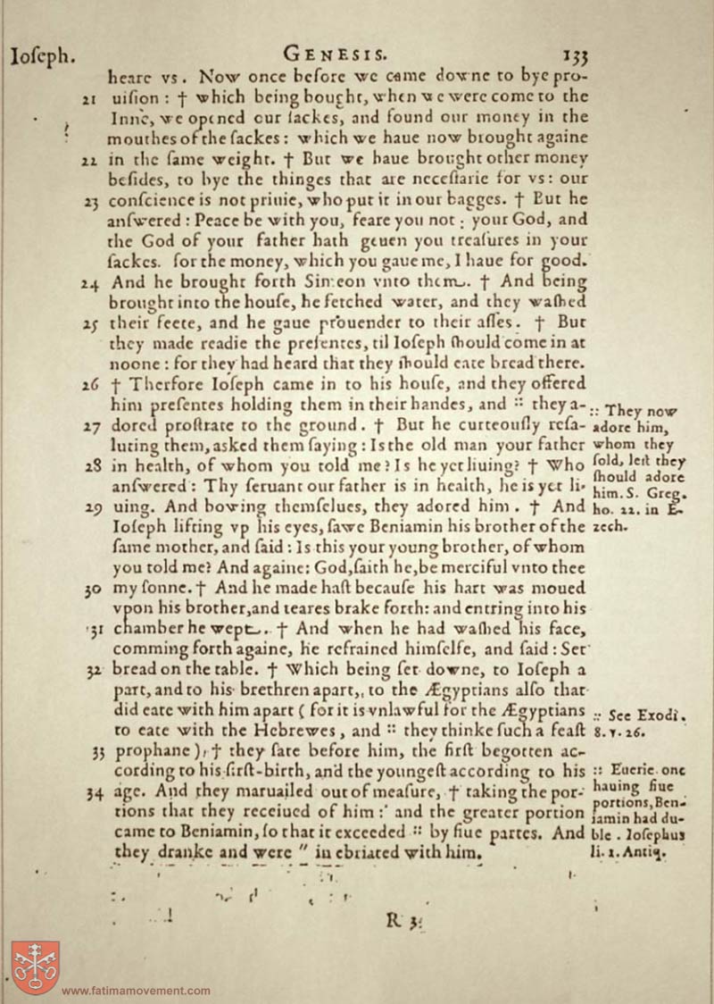 Original Douay Rheims Catholic Bible scan 0153
