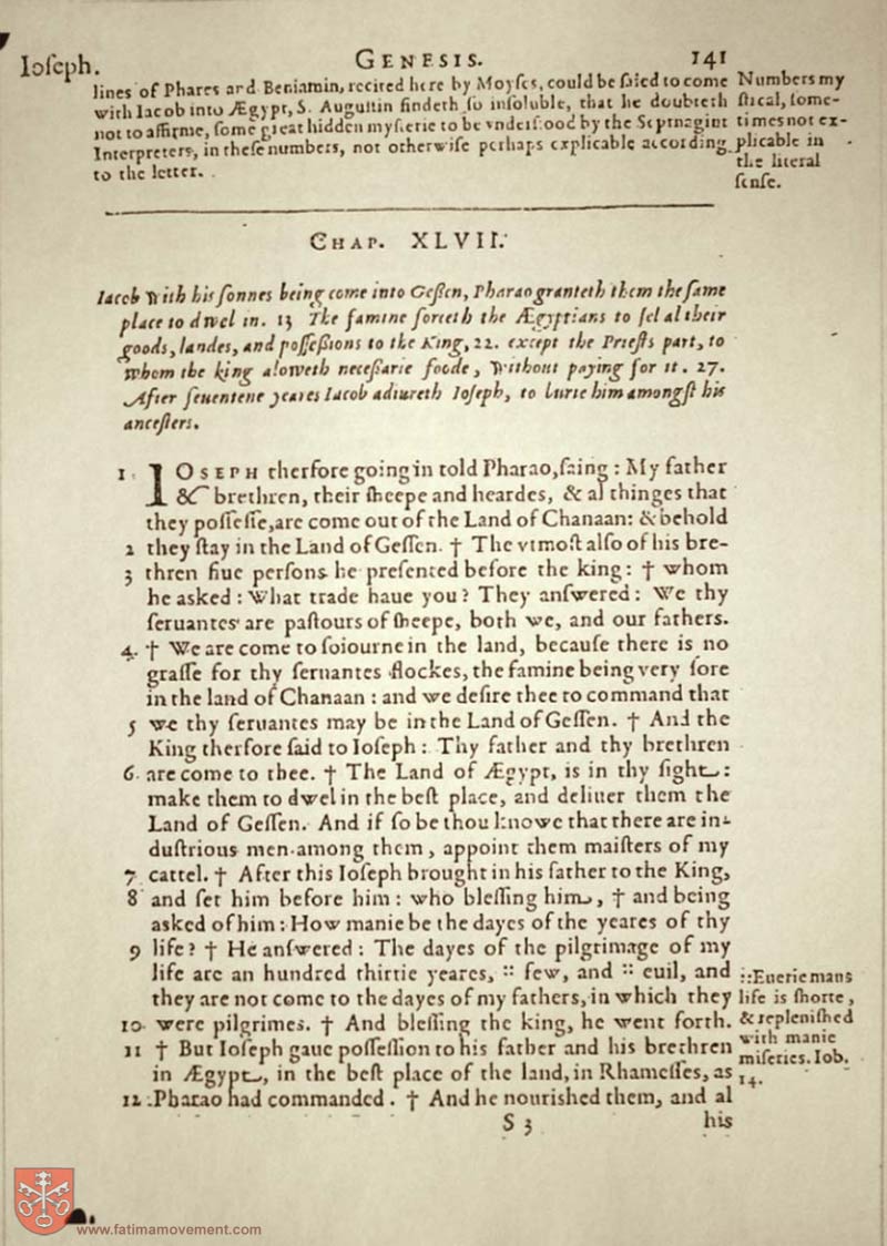 Original Douay Rheims Catholic Bible scan 0161