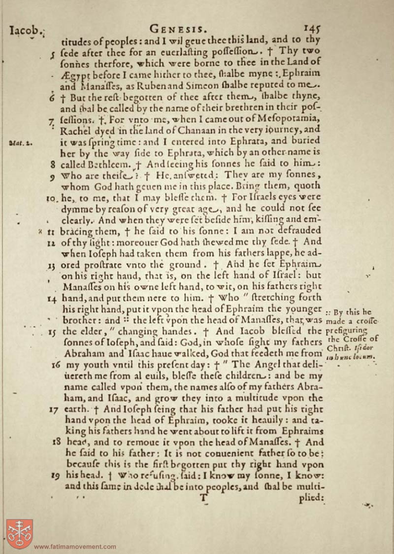 Original Douay Rheims Catholic Bible scan 0165