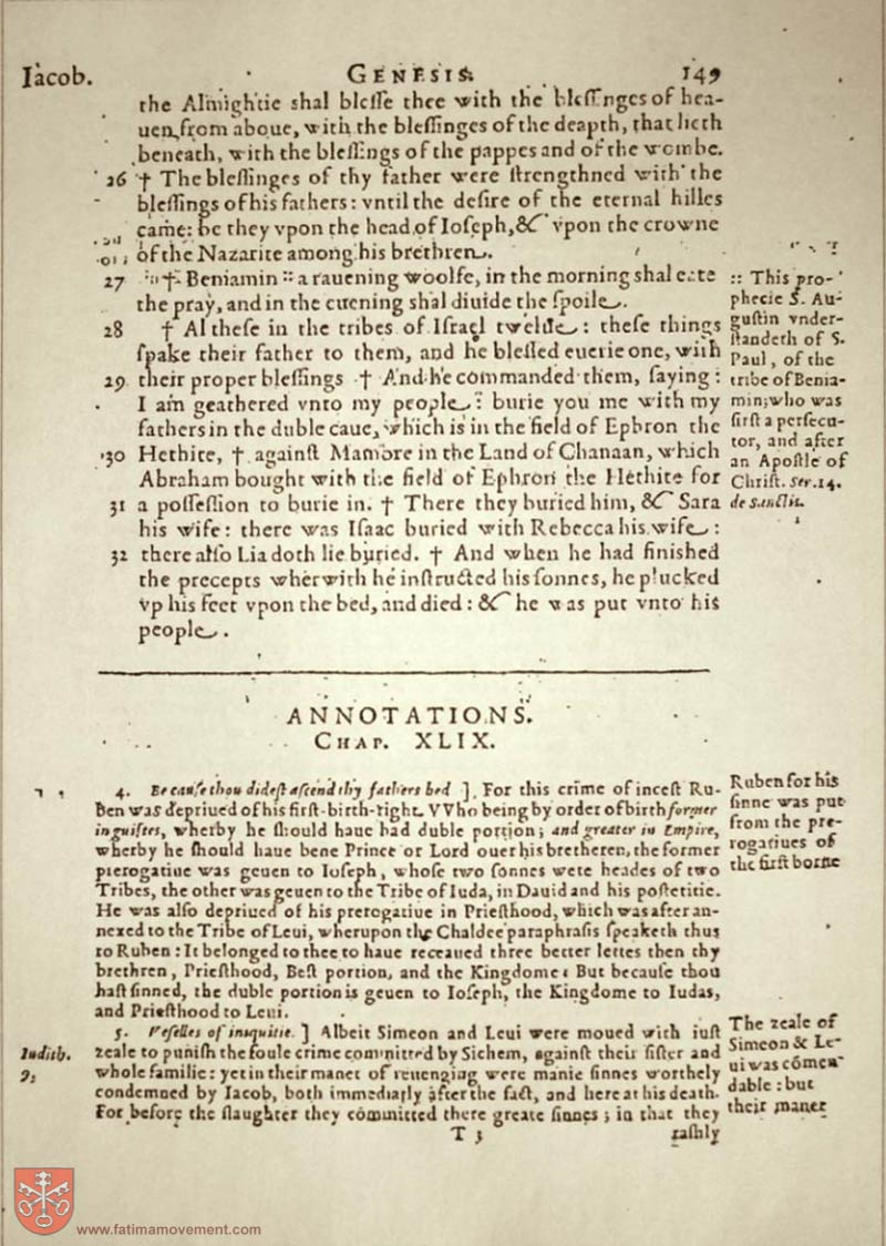 Original Douay Rheims Catholic Bible scan 0169
