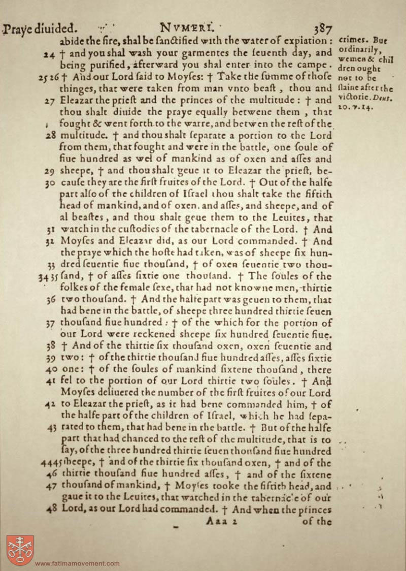 Original Douay Rheims Catholic Bible scan 0407