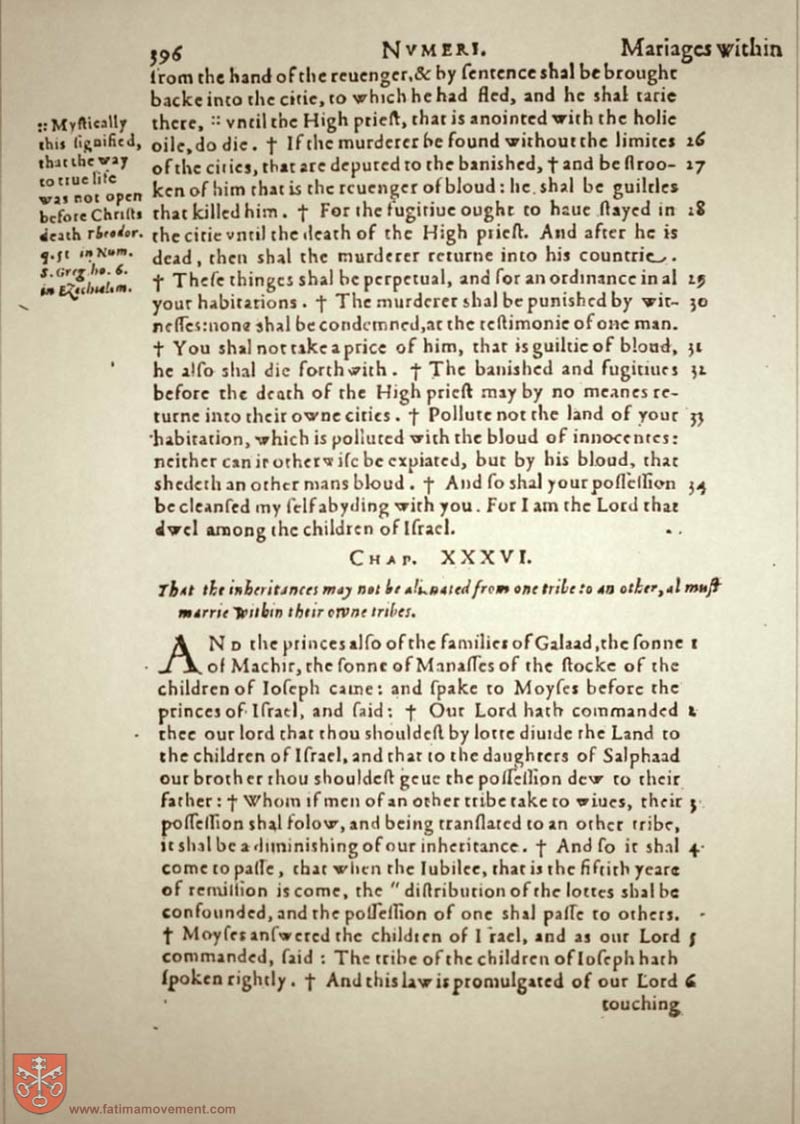 Original Douay Rheims Catholic Bible scan 0416