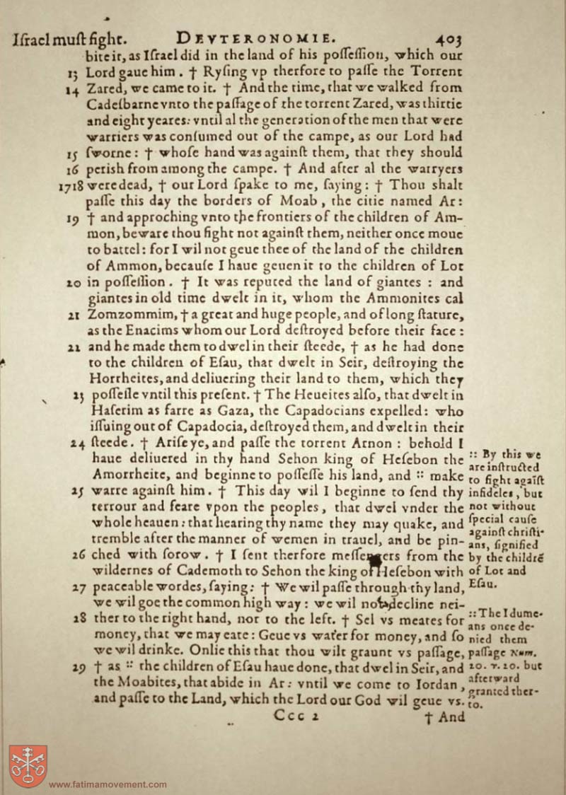 Original Douay Rheims Catholic Bible scan 0423
