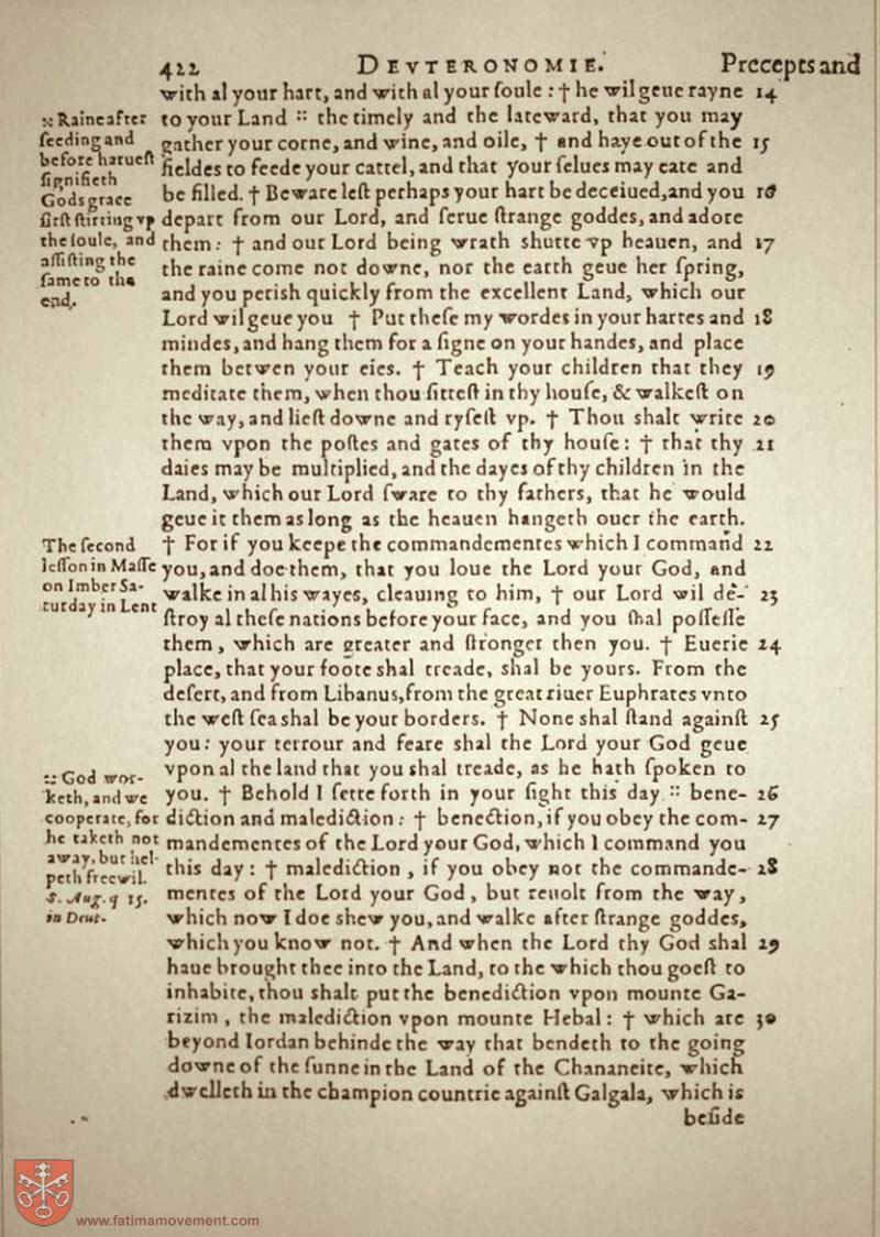 Original Douay Rheims Catholic Bible scan 0442
