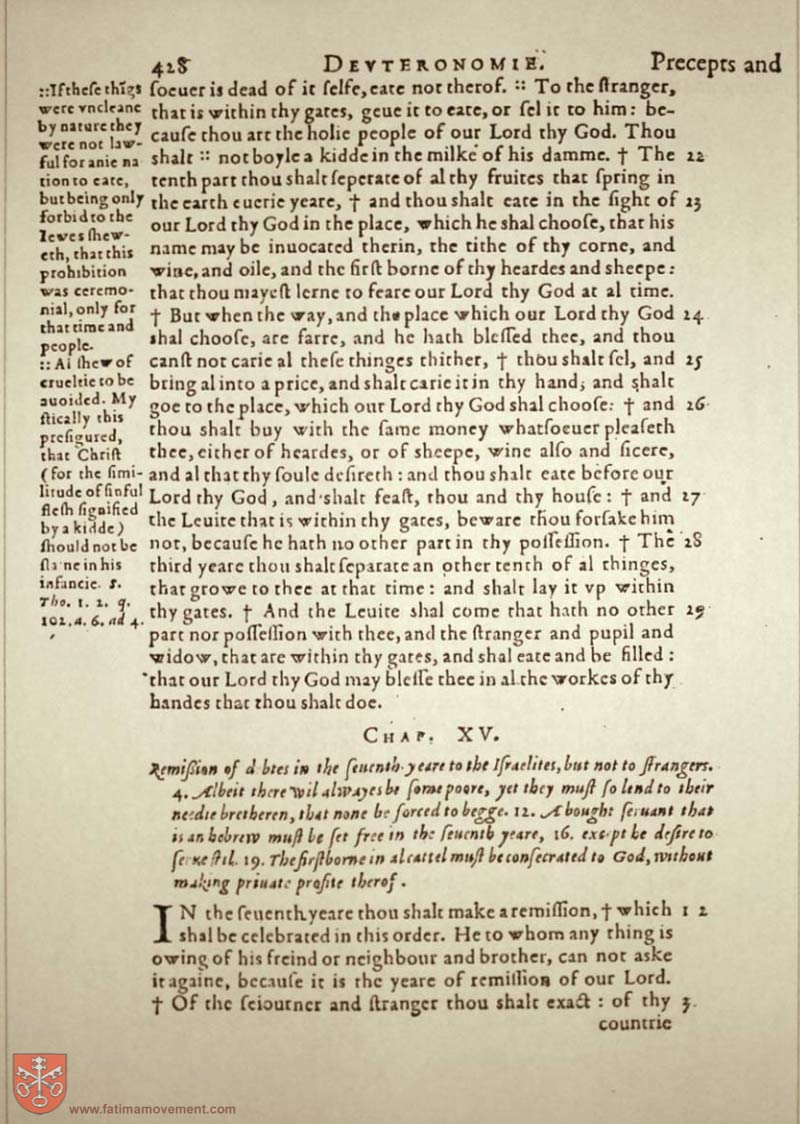 Original Douay Rheims Catholic Bible scan 0448
