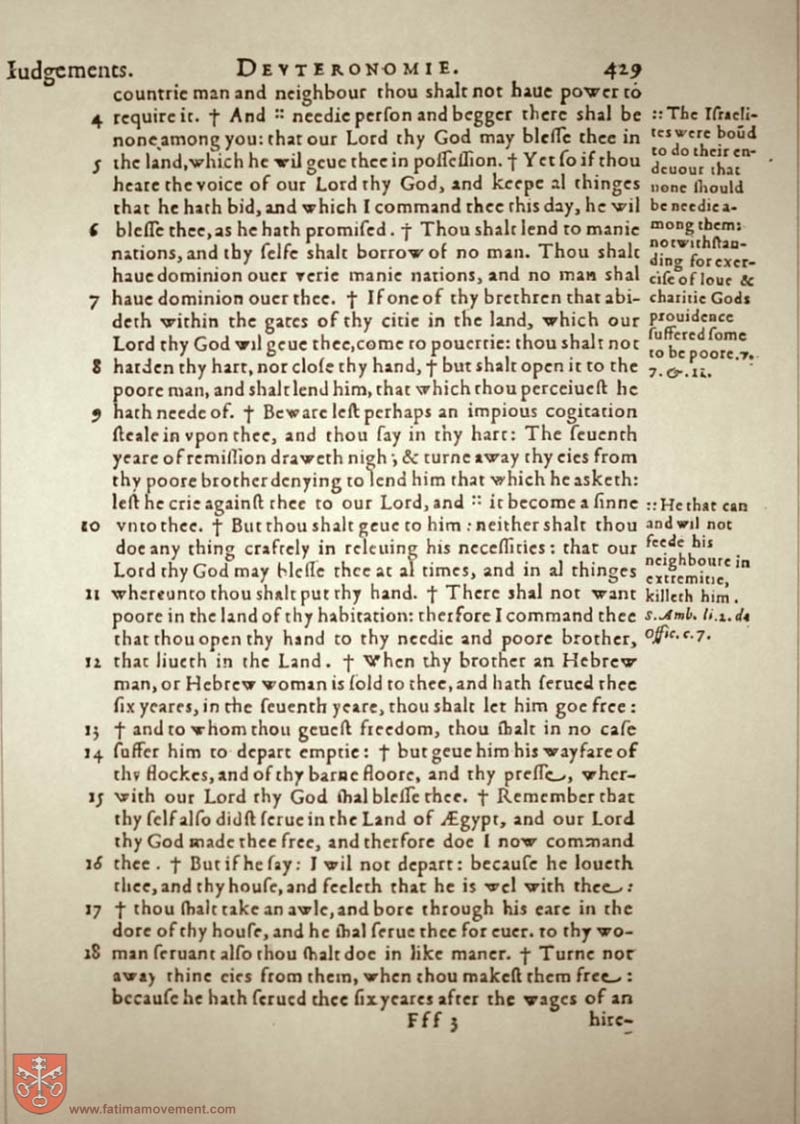 Original Douay Rheims Catholic Bible scan 0449