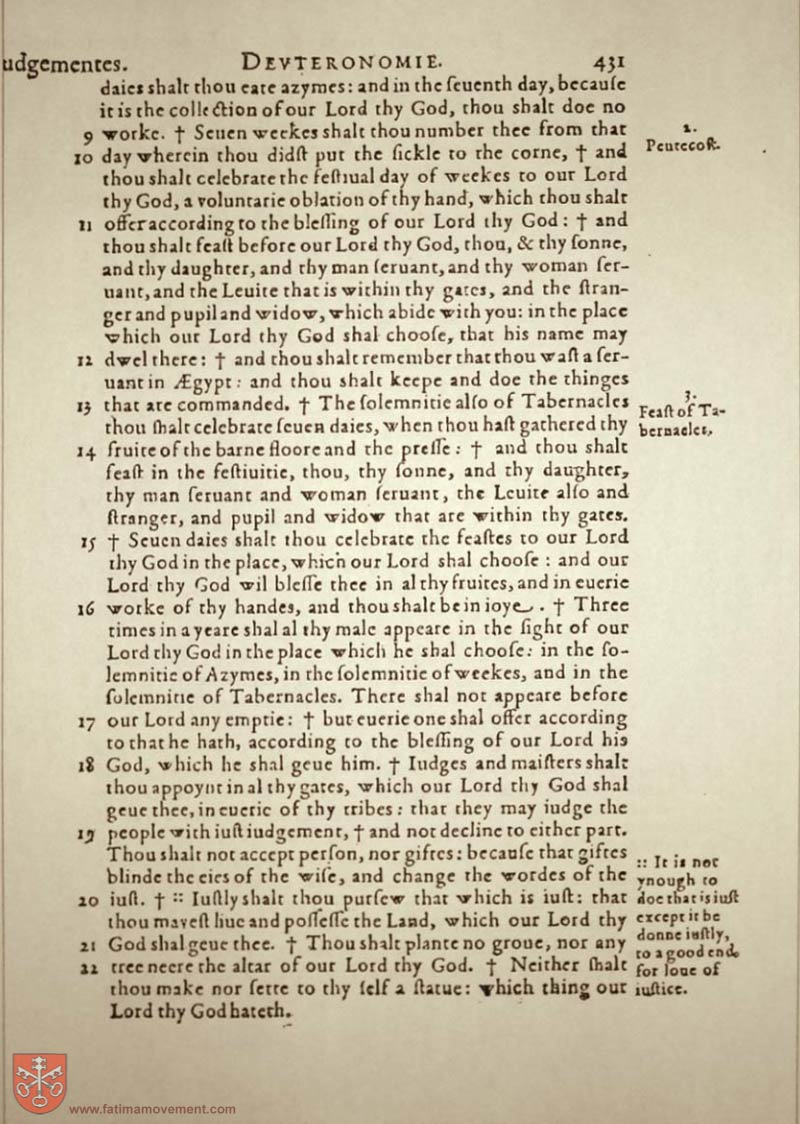Original Douay Rheims Catholic Bible scan 0451