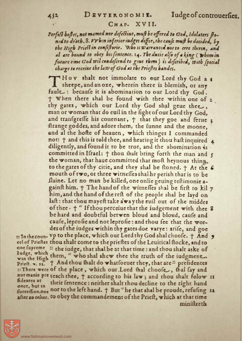 Original Douay Rheims Catholic Bible scan 0452