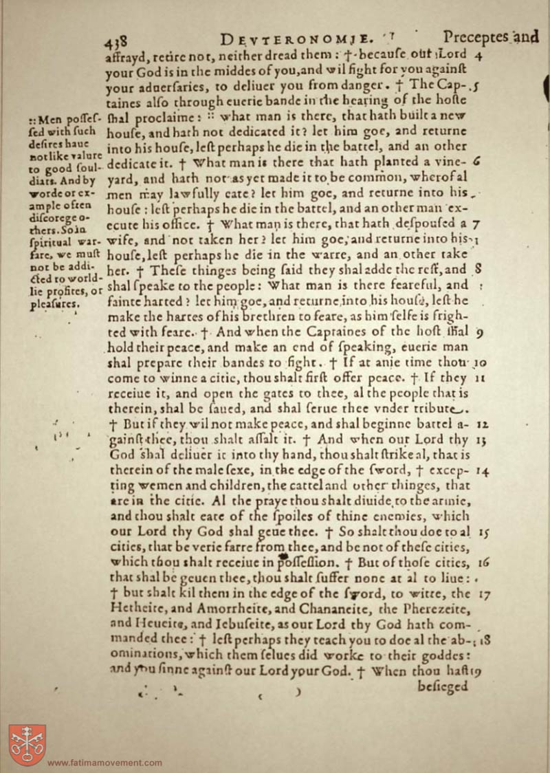 Original Douay Rheims Catholic Bible scan 0458