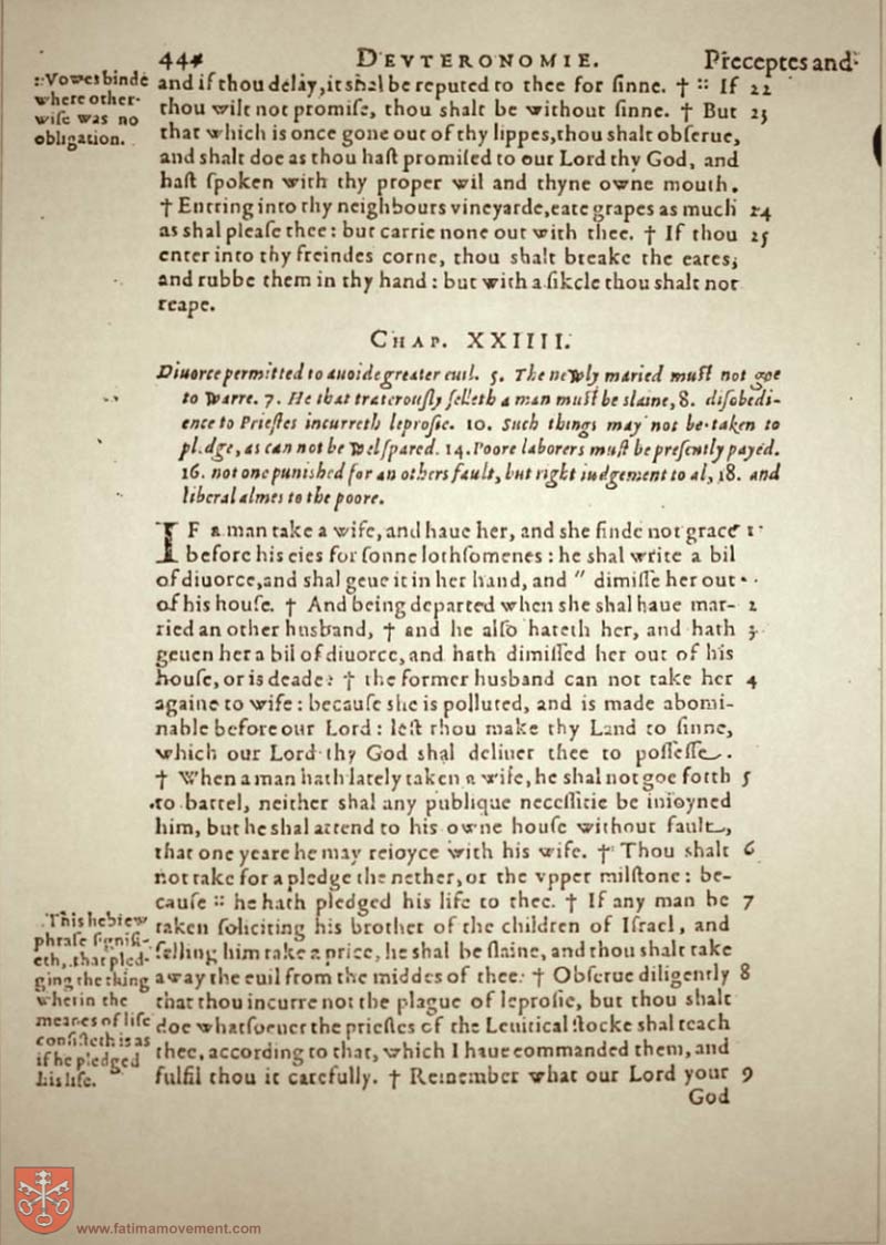 Original Douay Rheims Catholic Bible scan 0464