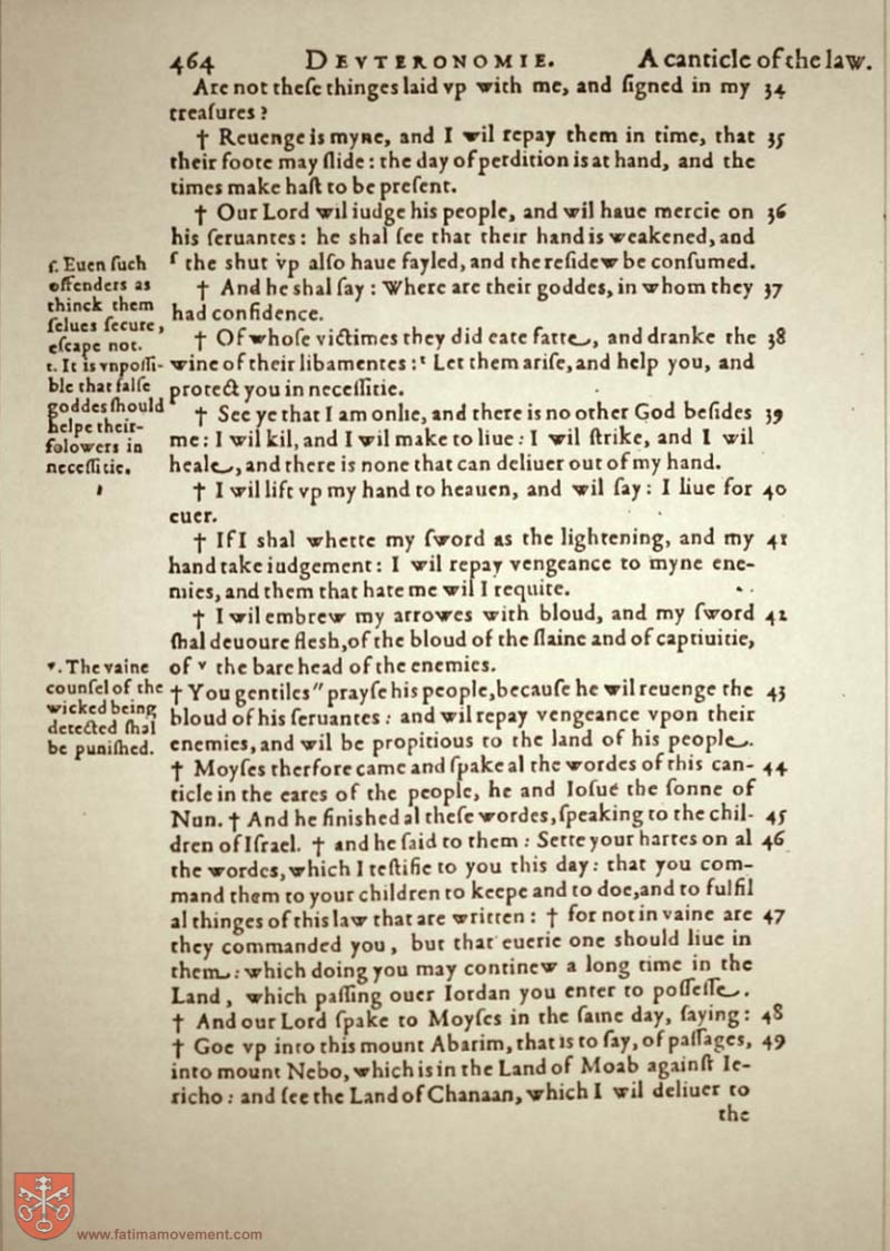 Original Douay Rheims Catholic Bible scan 0484