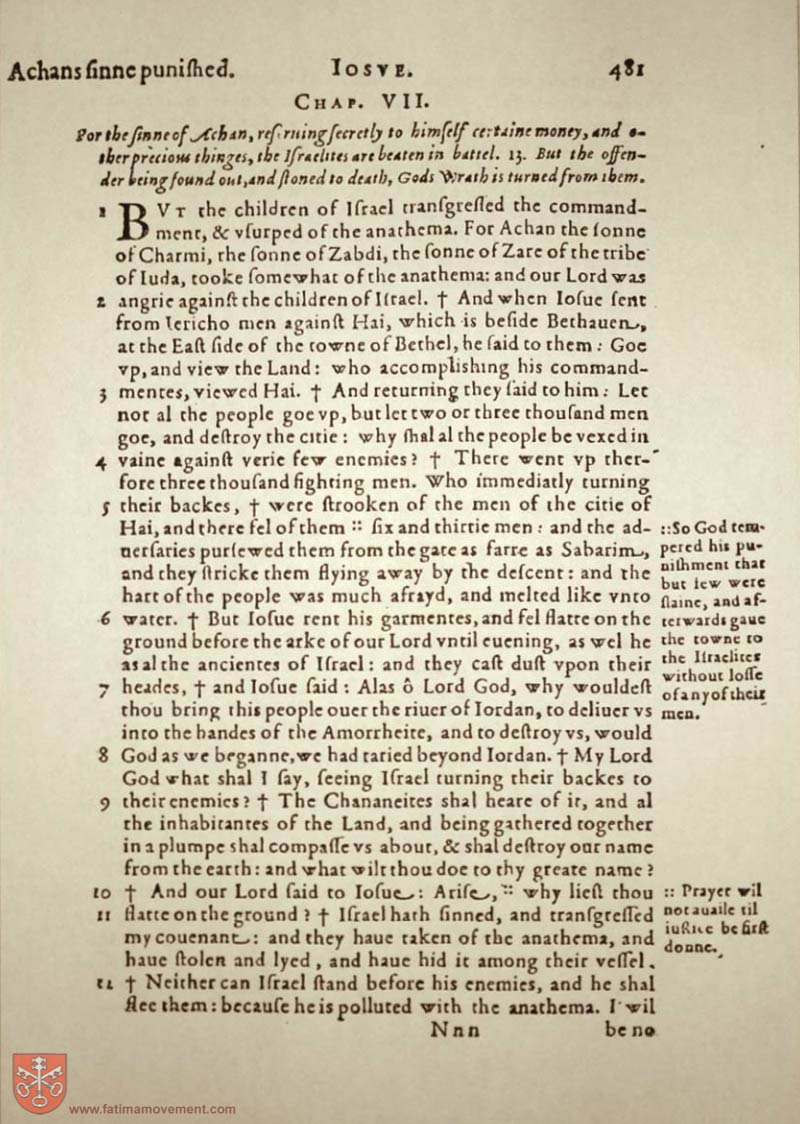 Original Douay Rheims Catholic Bible scan 0501