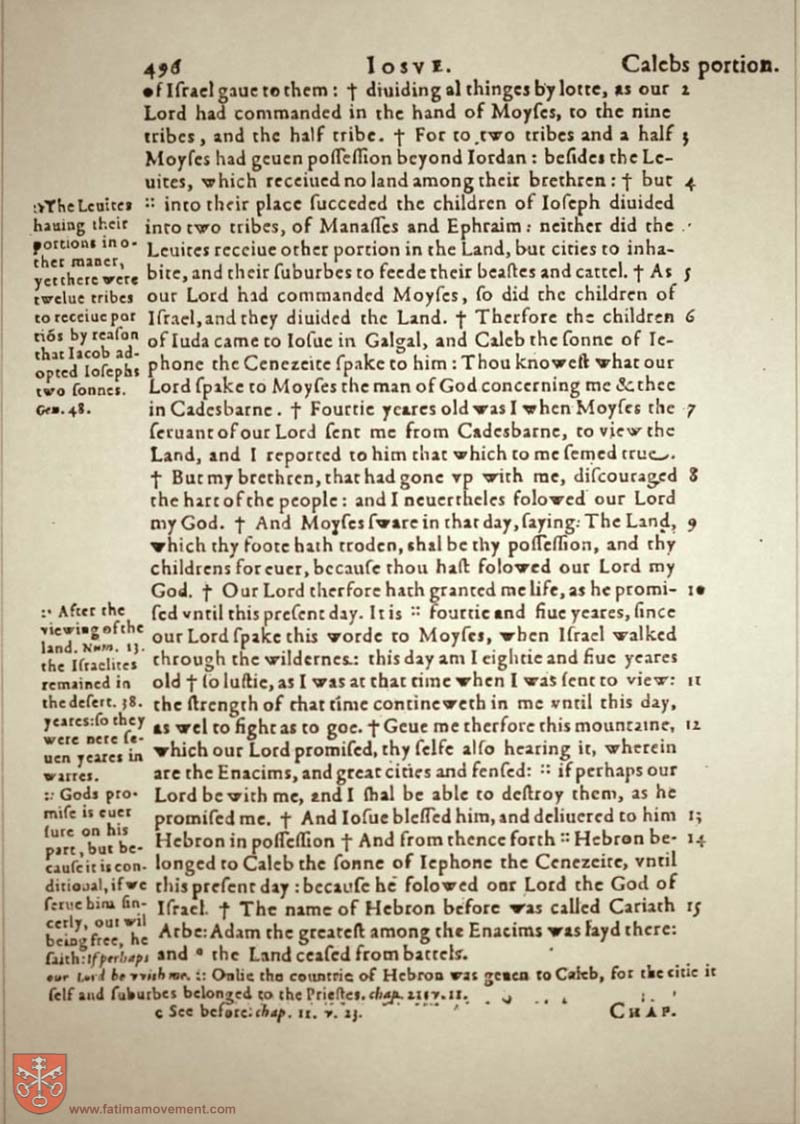 Original Douay Rheims Catholic Bible scan 0516