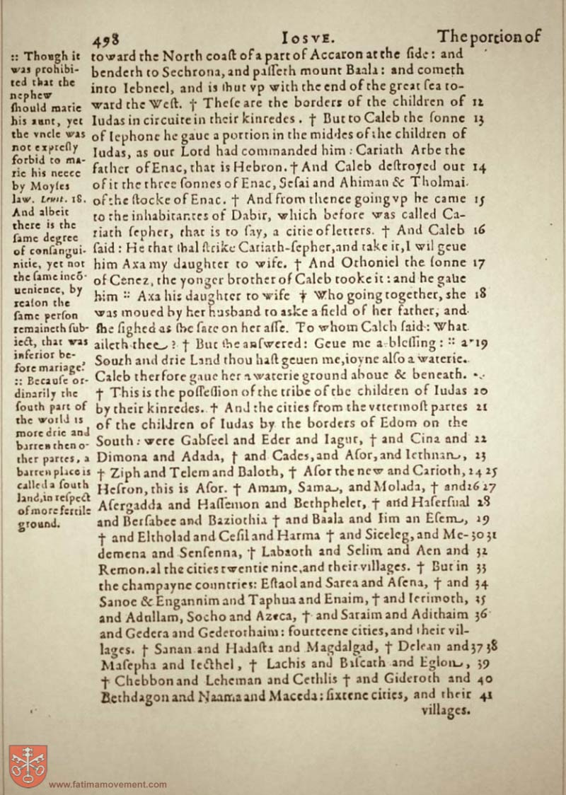 Original Douay Rheims Catholic Bible scan 0518