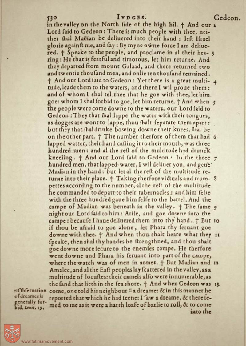 Original Douay Rheims Catholic Bible scan 0550