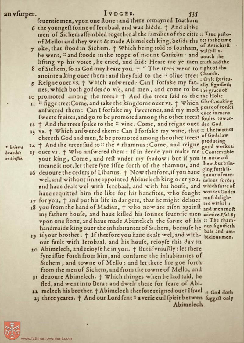 Original Douay Rheims Catholic Bible scan 0555