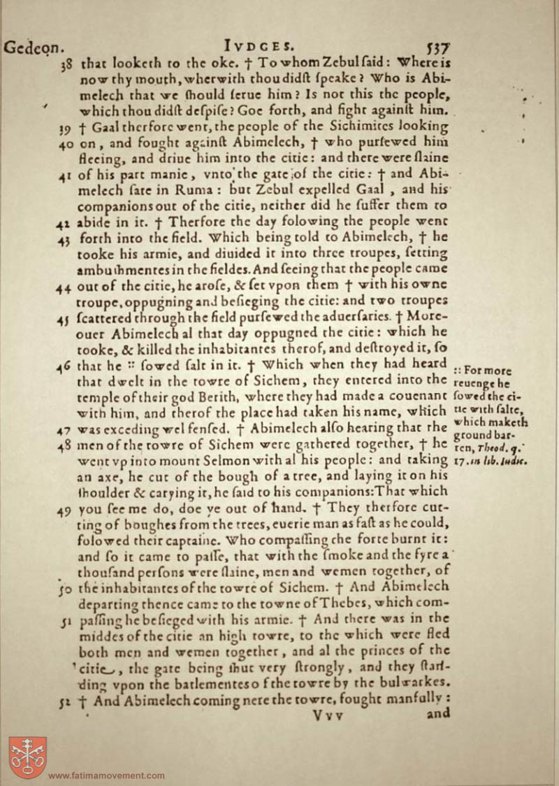 Original Douay Rheims Catholic Bible scan 0557