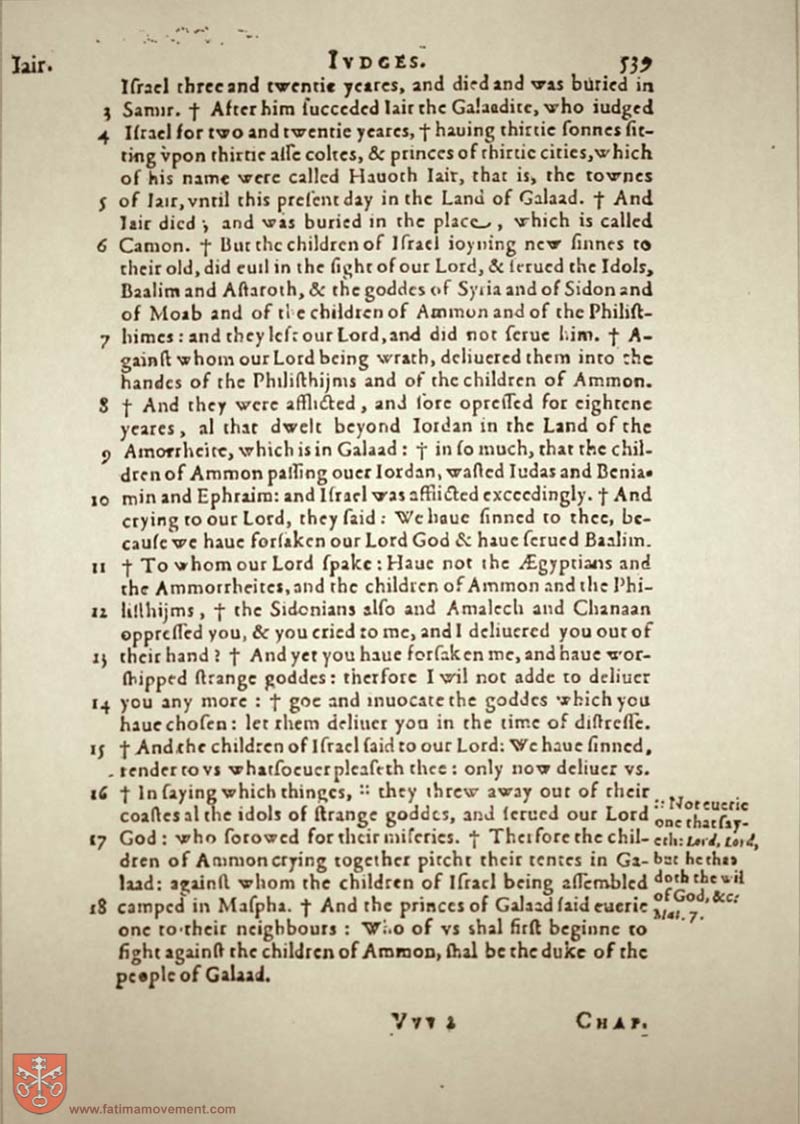 Original Douay Rheims Catholic Bible scan 0559
