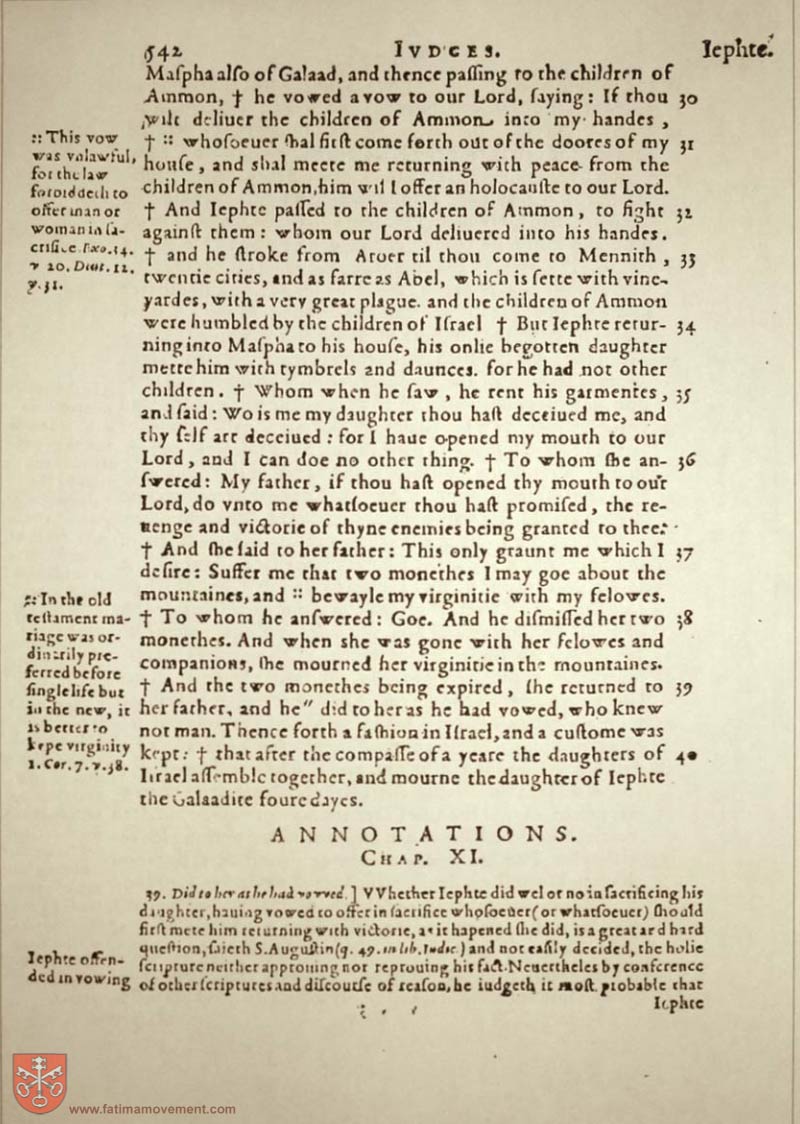 Original Douay Rheims Catholic Bible scan 0562