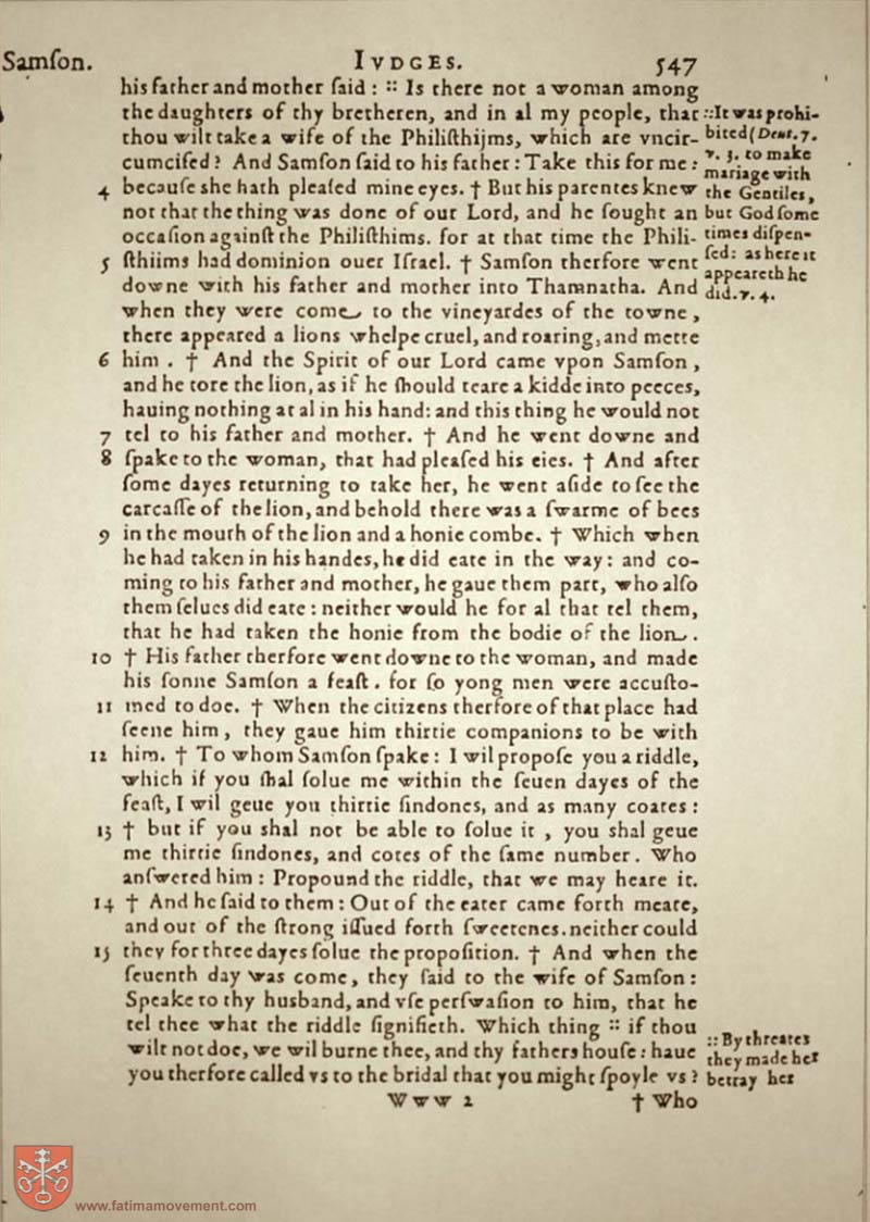 Original Douay Rheims Catholic Bible scan 0567