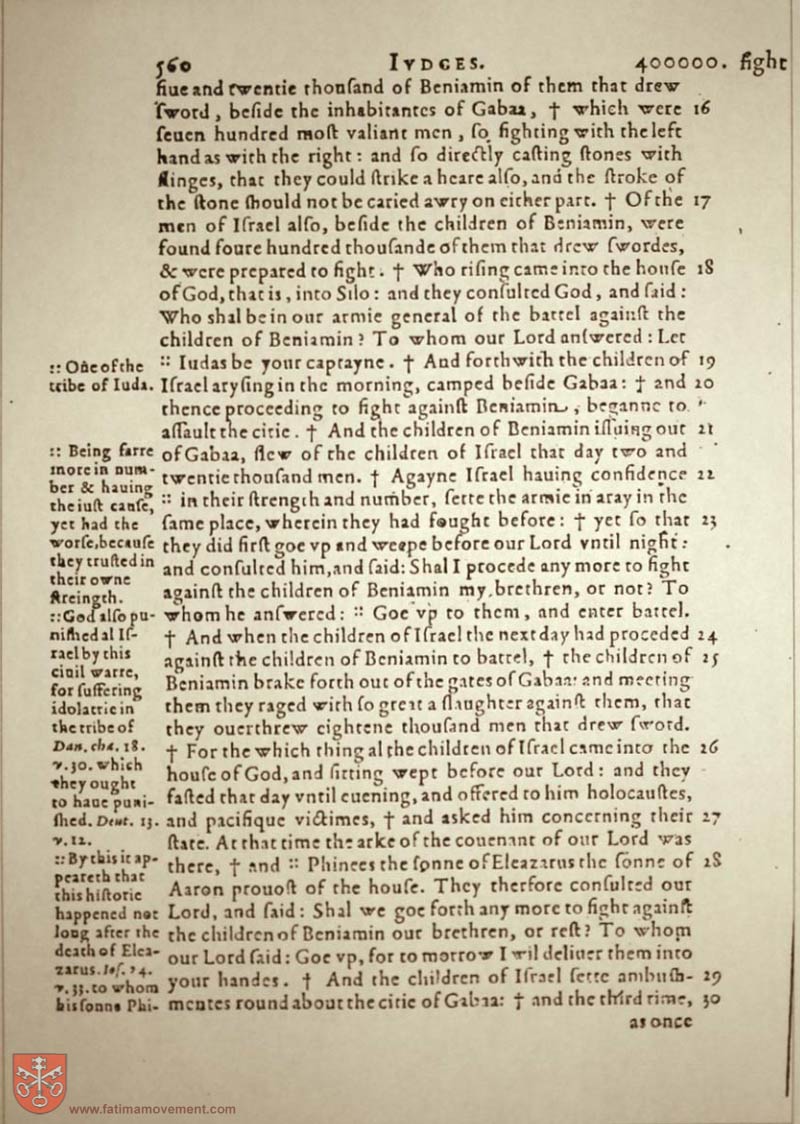 Original Douay Rheims Catholic Bible scan 0580
