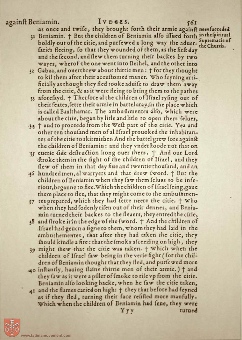 Original Douay Rheims Catholic Bible scan 0581