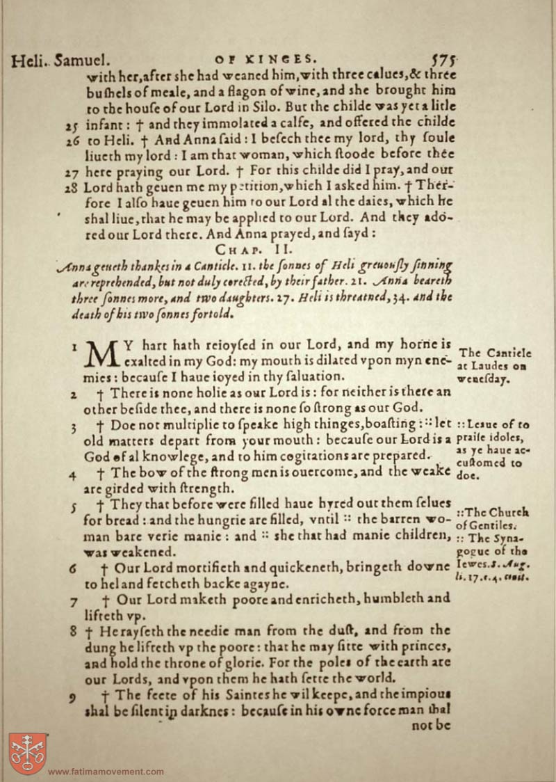 Original Douay Rheims Catholic Bible scan 0595